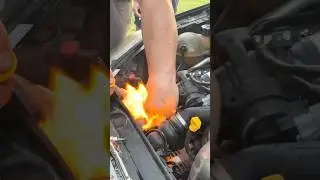 Peugeot 307 1.6 hdi starting with deodorant #automobile #peugeot #frenchcars #diesel #mechanic