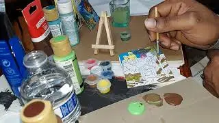 Mini Bob Ross By The Numbers Painting Kit