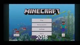 Главное меню 0.1.0-1.20 (Майнкрафт пе)