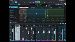 Recording in a DAW on the fly: Cubasis + Bleass Arpegiator + Helium + drum loop