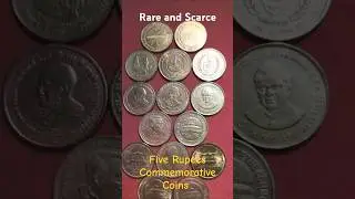 Rare and Scarce Five Rupees Commemorative Coins #coin #hobby #collectiblecoins #collectiblecoin