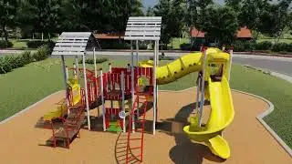 B-30014 Farm Themed Playground Ages 5 to 12 - APCPLAY