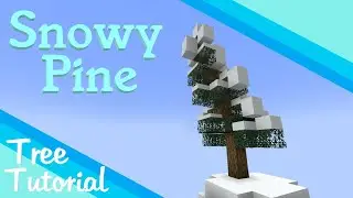 Minecraft Custom Tree Tutorials - Snowy Pine