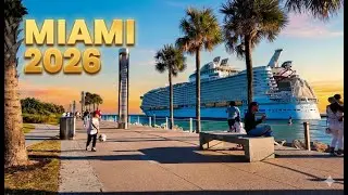 Miami Beach Walking Tour 2026 🇺🇸 | Ocean Drive - Boardwalk - South Pointe Park [4K 60fps HDR]