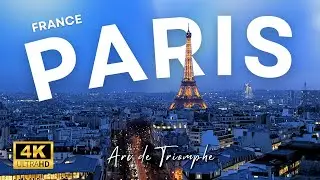 Paris, France 🇫🇷 // Sunset at Arc de Triomphe + Walking Tour (4K, No Commentary)