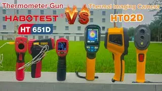 Thermometer Gun VS Thermal Imaging kamera | habotest Ht651D vs Ht02d