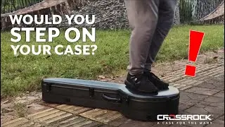 Crossrock Air Carbon Banjo Case Tough Test On Boarding!!! Debut in NAMM 2020.
