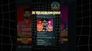 RCB VS RR | TOSS WINNER | MATCH WINNER ON TELEGRAM CHANNEL
