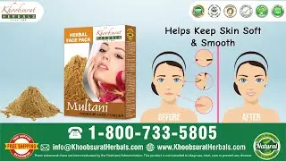 Khoobsurat Herbals Multani Powder Face Pack | Helps Keep Skin Soft & Smooth.