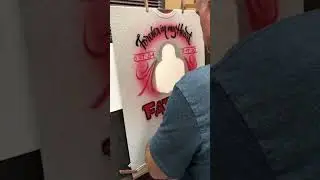 Airbrush/photo transfer memorial t shirt #airbrush #calligraphy #rip #memories #customshirt