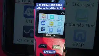 J&rsquo;ai enfin prouv&eacute; comment enlever les codes d&eacute;faut avec le V500 obd2.