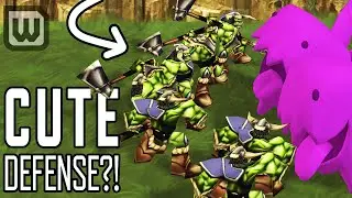 WarCraft 3 vs StarCraft 2?! New EPIC Tower Defense Map!