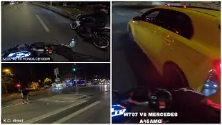 S-au luat la bătaie!! - Cursa cu CB1000R și MERCEDES A45AMG! - #7
