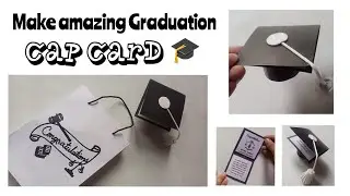 Graduation cap 🎓 card idea 💡#easymaking #papercrafted #foryou #viralvideo  #subscribetomychannel