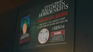 NEVER GO ALONE.  Halloween Horror Nights 2025.   #hhn34