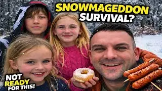 One Dad, Three Kids vs. Snowmageddon in New Mexico