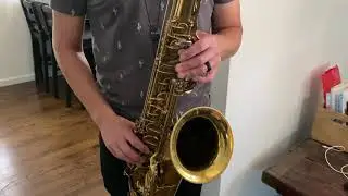 1940's Dukoff Hollywood Tenor Saxophone Mouthpiece Demo, Original 6 Facing
