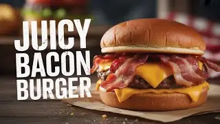 Домашний чизбургер с беконом 🍔