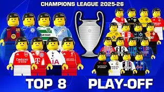 Champions League 2025-26 ⭐ TOP 8 vs Play-Off in Lego