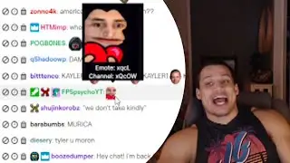 Tyler1 catches Twitch Mod FPSpsychoYT using xqcL in his chat