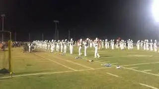 The Arnold band with the rare postgame performance after the Marlins' win over Rutherford.