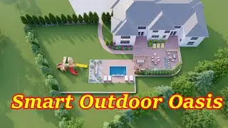 Backyard Makeover 2025 | Plain Empty Yard to Smart Outdoor Oasis Full 3D Design Reveal