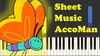 🎵 Super Simple Songs Butterfly Ladybug Bumblebee Piano Sheet Music 🎵