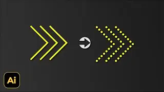 Simple Step to Make a Dotted Arrow in Illustrator