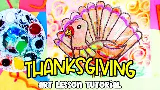Art Lesson: Make a Thanksgiving Turkey Artwork with this Art  Tutorial | Ms Artastic