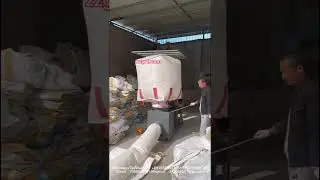 Container bag internal cleaning machine  Ton bag waterless cleaning machine