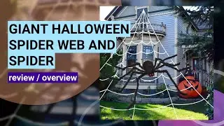Review: Spooky Halloween Giant Spider & Web Decoration Set for Your Home