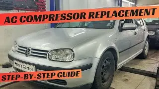 Замена компрессора кондиционера для VW Golf 4 1.9 TDI ALH
