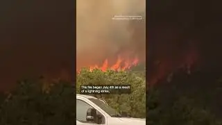 A wildfire at the Grand Canyon&rsquo;s North Rim continues to burn
