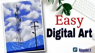 Digital drawing with ipad | Easy art | Time Lapse