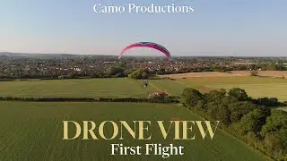 Drone View: First Flight Following a Paramotor