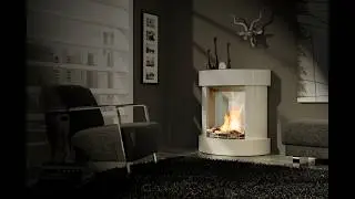 Elektrokamin mit Opti-myst Elektrofeuer / Wasserdampffeuer - Dimplex OMC400