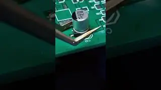 How to solder SMD Aluminum Capacitor?