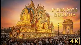 INDIA 2026: Giant Golden Buddha Parade in New Delhi | Full Spiritual Celebration (4K)