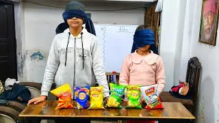 Guess The Chips Challenge INNU 🆚 PIHU 😊 VIP FAMILY VLOGS 