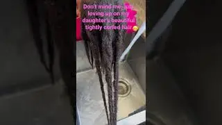 Washing kids natural hair | long natural hair #hairwashroutine #protectivestyles ##long4chair