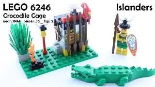 Lego RETRO SET - Islanders - Crocodile Cage - 6246 (speed build)