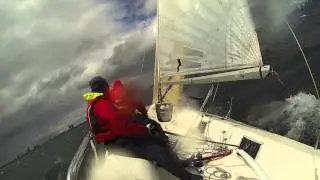 Melges 24 Extreme Sailing - Training on Lake Ontario - Heavy Winds!