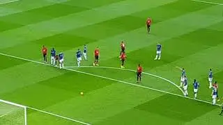 Paul Pogba penalty vs Everton 28.10.2018 LONG RUN UP