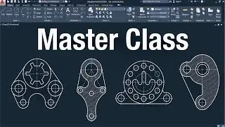 AutoCAD Practice Drawing | AutoCAD Mechanical Practice Drawing Tutorial for Beginners