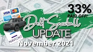 November 2021 Debt Update | Paying off debt | Debt free journey and debt snowball update