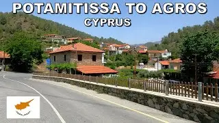 DRIVING from POTAMITISSA VILLAGE to AGROS VILLAGE in CYPRUS * 4K (60FPS)