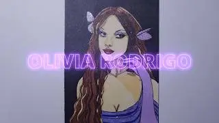 Draw with me 🦋✨ Olivia Rodrigo Sparkly Look ✨🦋