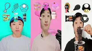 МУКБАНГ С ЦВЕТНОЙ ЕДОЙ 🔥 [Мятный🤢 &bull; Розовый🍬 &bull; ЧЕРНЫЙ💀]