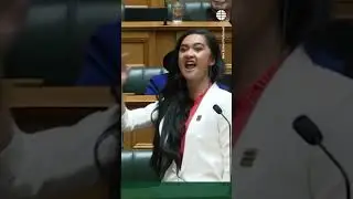 El viral momento de una diputada neozelandesa haciendo un canto ritual de guerra #Diputada #Maor&iacute;