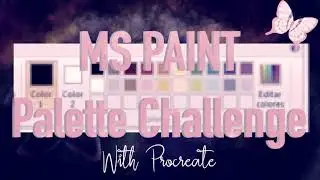 MS Paint Palette Art Challenge | Using All The Colors